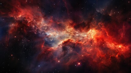 Naklejka premium red galaxy fire