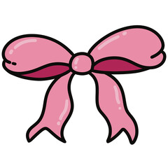pink ribbon bow