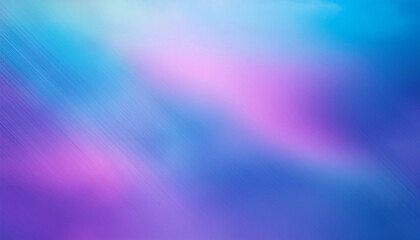Obraz premium Dreamy Pastel Blue Purple Vibrant Gradient Blurred Background. Water Color Overlay Neon Design Element. Dreamy Defocused Holograph Luxury Texture. Fluid Lights Minimal Digital Gradient.