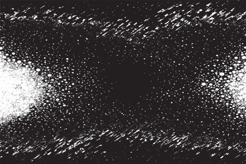 High-contrast black and white grunge texture with halftone dots and splattered ink. Perfect for edgy designs, backgrounds, album covers, and artistic projects with a bold, abstract aesthetic