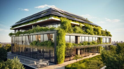 Obraz premium eco office building exteriors
