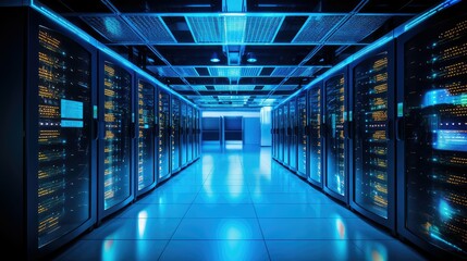 Fototapeta premium servers data center network