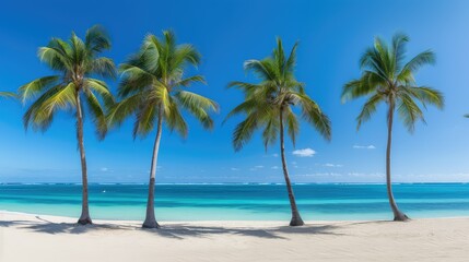 Obraz premium tropical palm tree borders