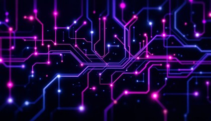 Luminous Circuitry, A Visual Exploration of Interconnectedness and Data Flow