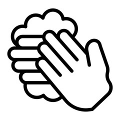 Obraz premium Hand Washing Vector Line Icon Design