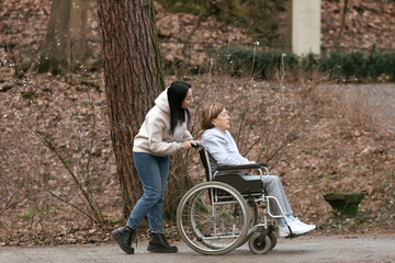 A Caring Companion Wheelchair Experience Enjoying a Walk in Nature with Comfort and Joy