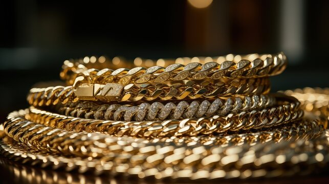 bling hip hop gold chain
