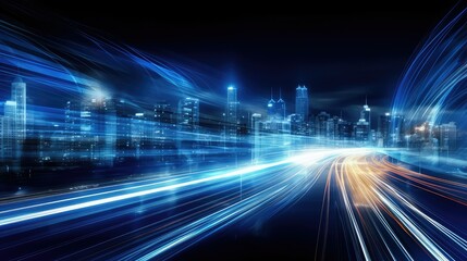 Fototapeta premium night background blue gradient