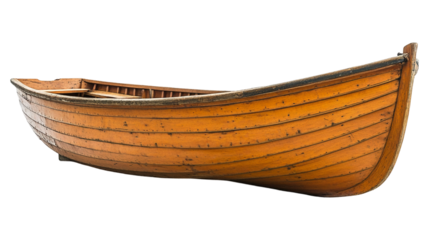 Vintage Wooden Rowboat 