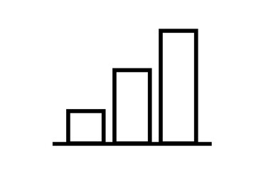 右上がりの棒グラフのアイコン