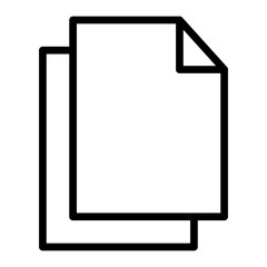 Copy Vector Line Icon Design