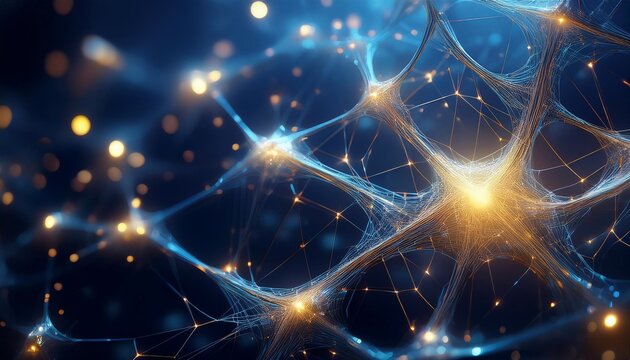Intricate Neural Network Detailed Cognitive Connections Visualization