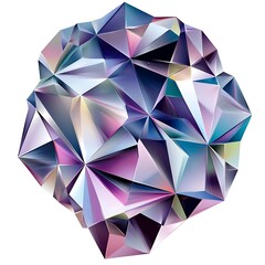 Fototapeta premium Abstract shattered gem design