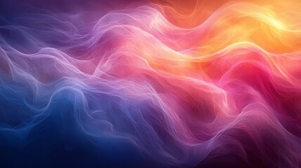 Obraz premium Vibrant Abstract Waves: A mesmerizing blend of colorful fluid patterns, evoking motion and energy, perfect for creative projects and modern designs.