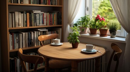 Obraz premium small home kitchen table