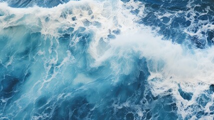 Fototapeta premium waves deep blue abstract