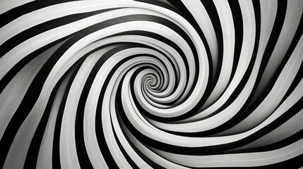 Fototapeta premium swirling black and white psychedelic