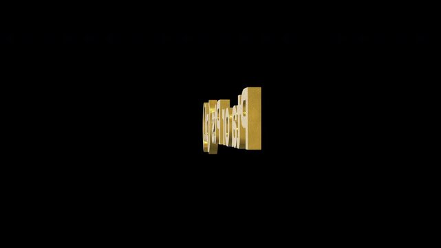 Sahrawi peseta currency symbol, golden money sign. Presentations on Business, Financial, and Marketing Concepts. 3D rendering.