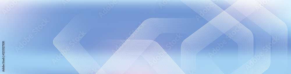 Aufkleber digital futuristic technology concept with hexagons. digital hexagonal blue abstract background. geo