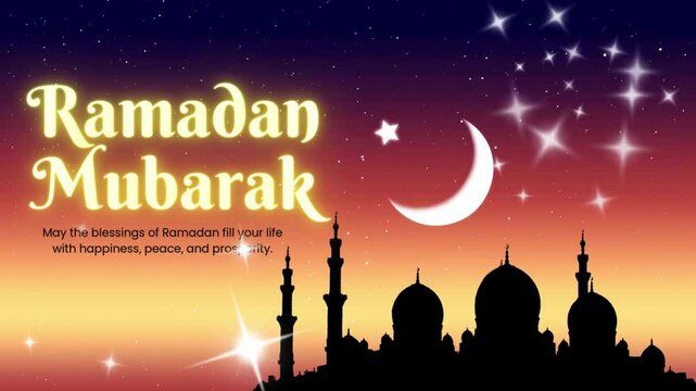 Ramadan Kareem greeting motion design animation. Islamic Lantern or lamp beautiful 4K Ramadan greeting design concept. stock video 4K resolution, summary, Allah