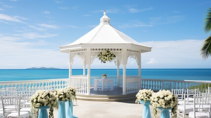 Fototapeta premium vows blue wedding