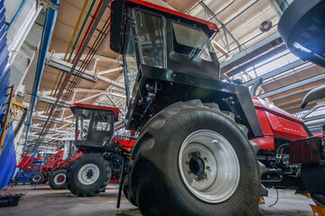 Workshop of a plant producing agricultural machinery.