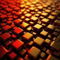 Obraz premium keyboard background with red and yellow buttons