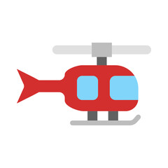 Helicopter flat icon