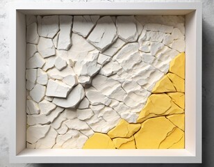 Natural Yellow and White Stone Texture Background. Ideal for nature, geology projects