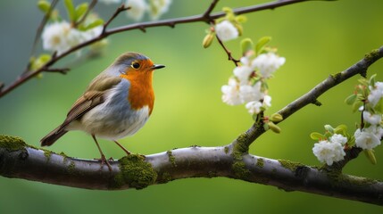 Fototapeta premium perched spring isolated