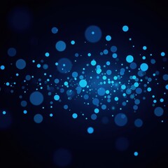 A mesmerizing scene with high-res, deep blue background featuring a harmonious array of circular patterns, each circle seamlessly blending into the next, creating an ethereal and captivating design