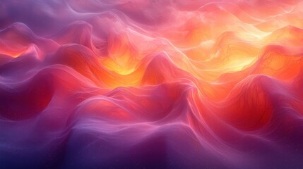 Fototapeta premium Abstract Colorful Landscape with Flowing Forms