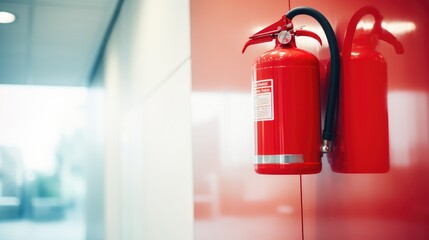 Obraz premium extinguisher safety red