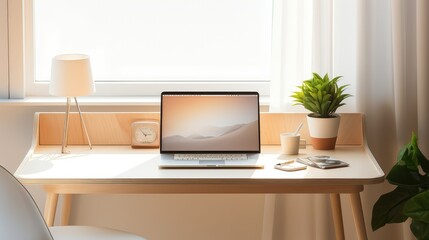 Fototapeta premium modern mockup desk