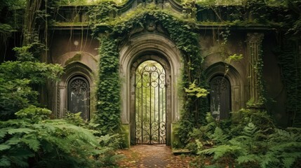 Fototapeta premium grand old door