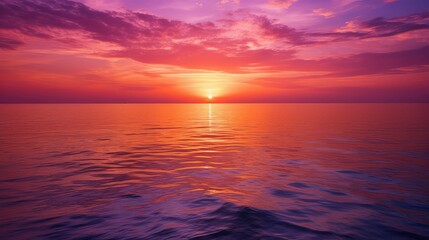 Obraz premium horizon color orange