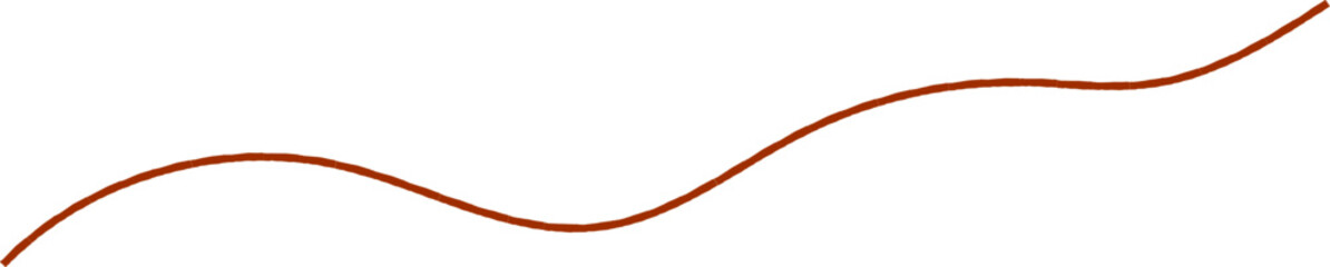 Wavy line with curvy abstract squiggles. Hand-drawn wiggle design.  © Marina Zlochin