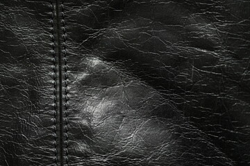 black leather jacket close up, macro black leather jacket texture, soft yet rugged, capturing the...