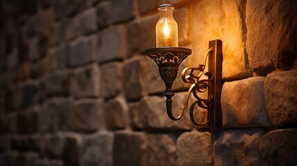 designs torch on wall