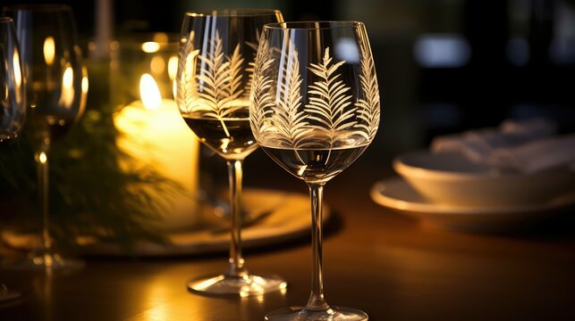 elegant etched glass