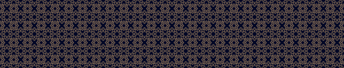 Obraz premium Arabic pattern gold line color style for poster, holiday cover vector 10 eps