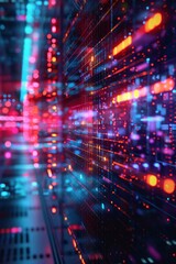 Fototapeta premium cybercrime in action: ransomware and data protection