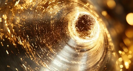 Golden Spiral of Light: Abstract Photography