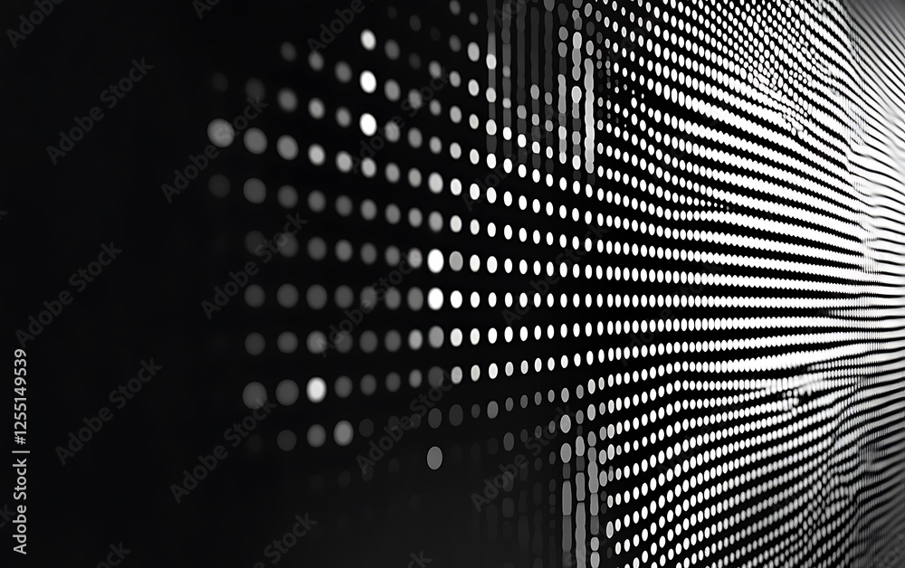 Aufkleber Abstract digital display pattern showing data flow, futuristic background