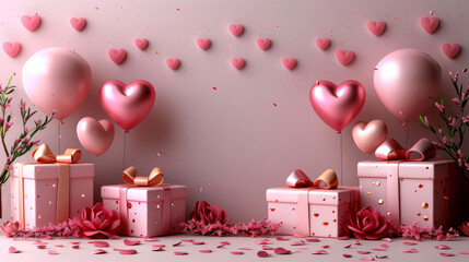 birthday candles and balloons