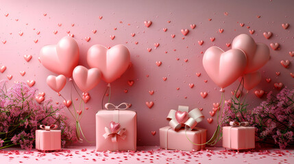 valentine background with candles
