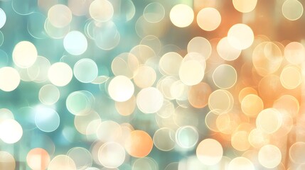 Soft Blurred Background with Colorful Bokeh Effects for Design