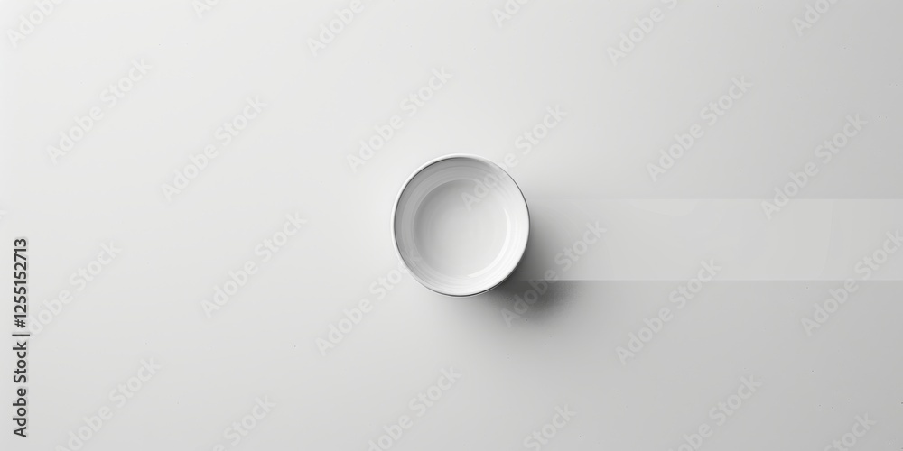 Poster A clean and simple design against a stark white backdrop, Minimalist patterns and typography in a balanced layout, Modern minimalist style