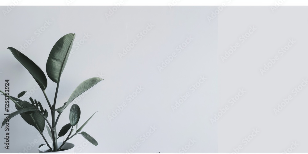 Aufkleber A clean and simple design featuring a stark white backdrop, Minimalist patterns and typography in a balanced layout, Modern minimalist style