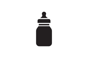baby food bottle Feeder icon vector silhouette isolated in white background